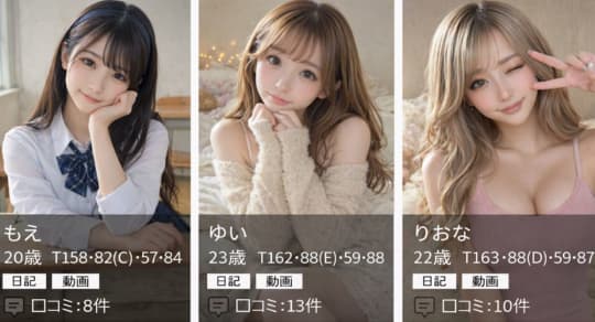 女性一覧