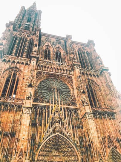 Cathédrale Notre Dame de Strasbourgの正面