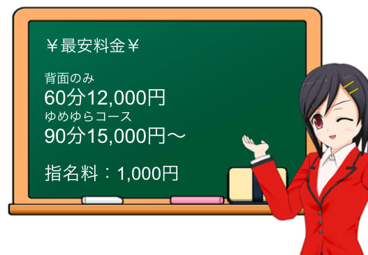 ゆめゆらりの料金表
