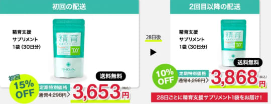 定期購入キャンペーン（初回15％オフ）