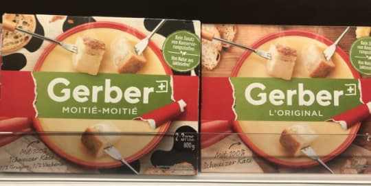 Gerberのチーズフォンデュ