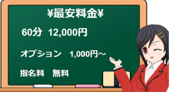 "宇都宮痴女性感マル秘クラブ"の料金システム　