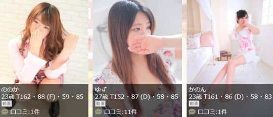 在籍女の子の傾向