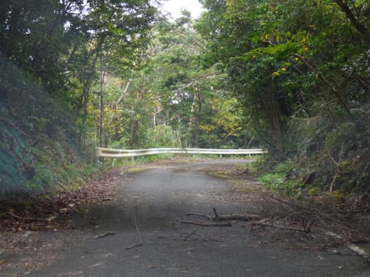 山越えの細い道