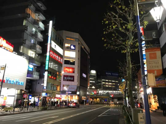 五反田の駅前通り