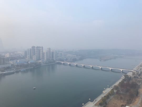 大同江（テドンガン）が流れる平壌