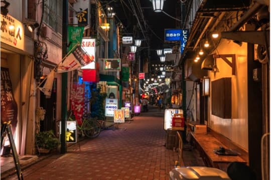 蒲田夜の街画像