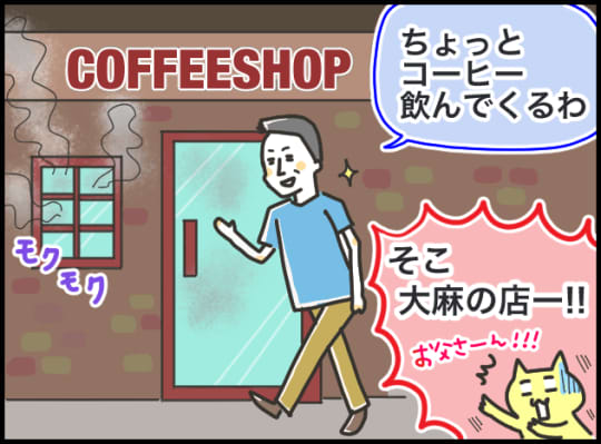 オランダのコーヒーショップのイラストby猫子