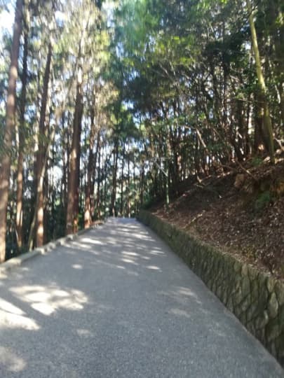 岩国市岩国城までの山道