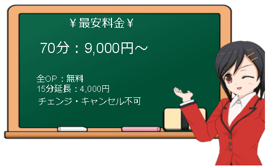 ドMバスターズ岡崎・安城・豊田店の料金表