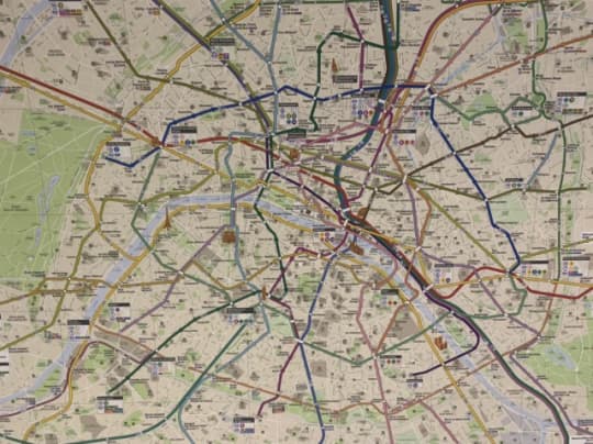 パリの路線図