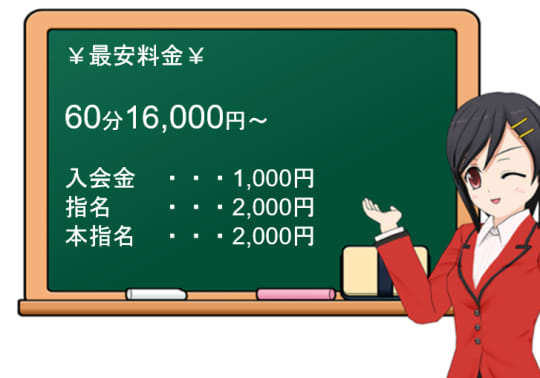 ごほうびSPA 大阪店の料金表