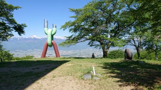 長峰山山頂の風景