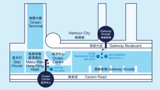 香港ハーバーシティの構造