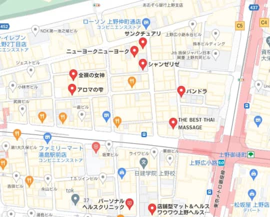 上野広小路駅周辺