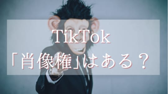 TikTok｢肖像権