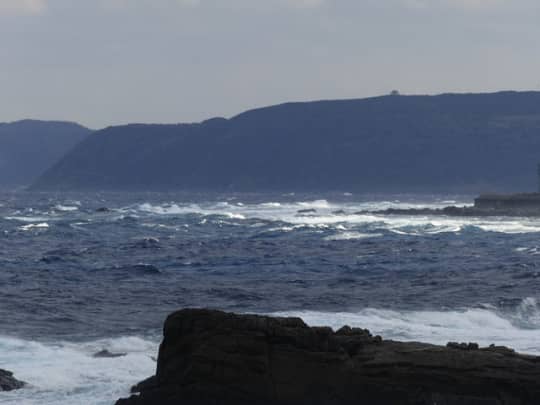 トンネル付近の海岸線