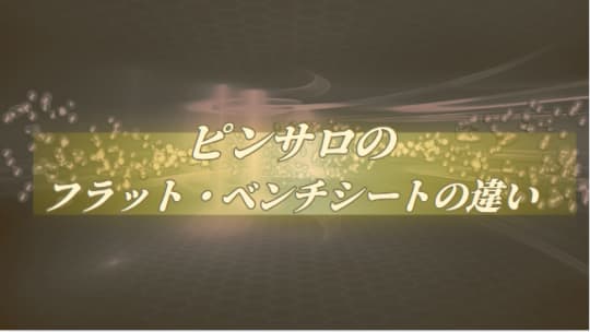 ピンサロのフラット・ベンチシートの違い