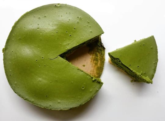 渋栗入り抹茶チーズケーキ