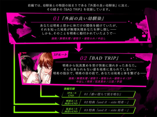 外面の良い幼馴染～兄弟の執着と嫉妬の3Pセックスに堕とされる～