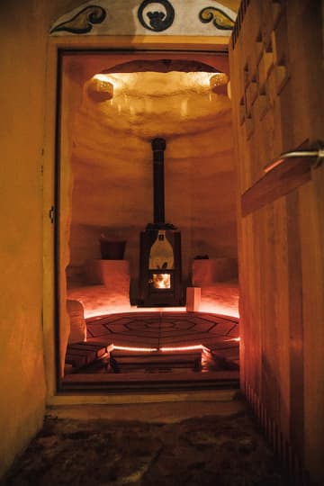 ドーム型のサウナ