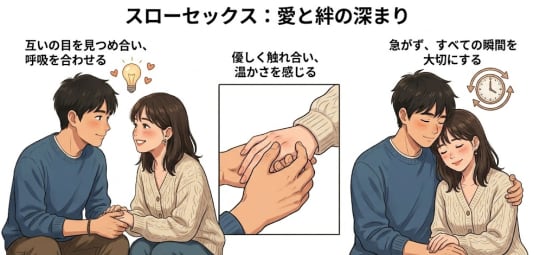 スローセックス　挿入