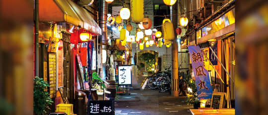 宮崎 飲み屋街 夜