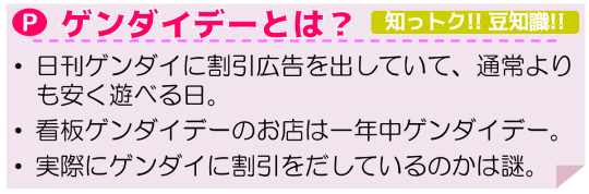 ゲンダイデーとは