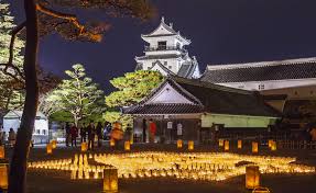 高知城　夜景