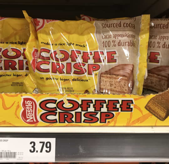 カナダのチョコレート