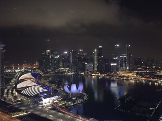 シンガポールの夜景