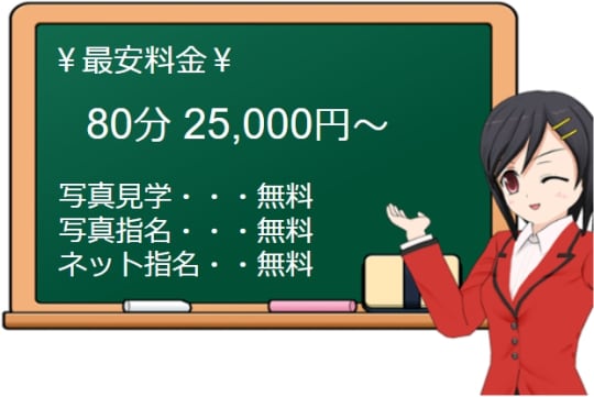 スチュワーデスの料金表