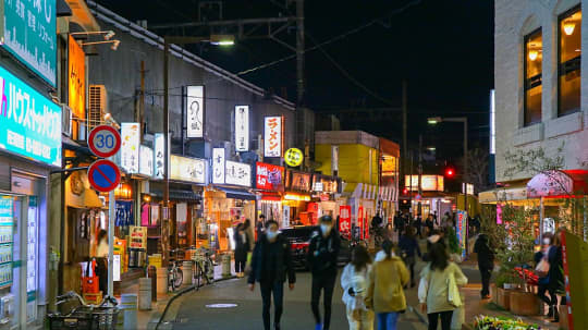 日暮里の街の風景