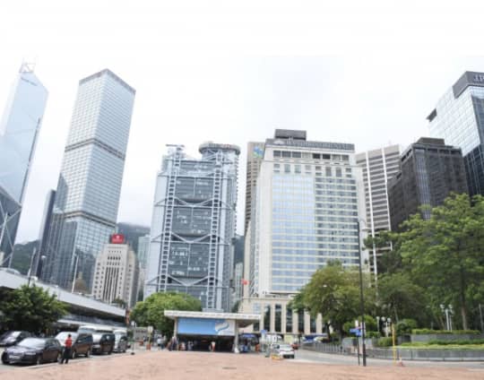 香港の中環の風景