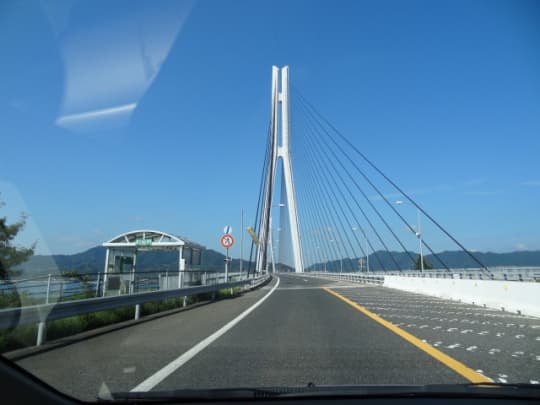 走行中の車内から
