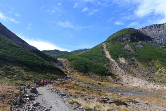 なだらかな登山道