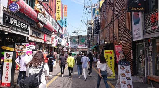 韓国の町並み