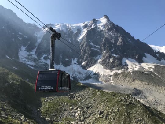 エギーユデュミディ　ロープウェイ