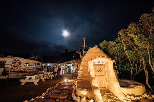 ドーム型のサウナ