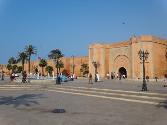 首都ラバト市内にて観光中