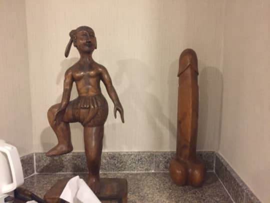 パタヤのホテルのオブジェ