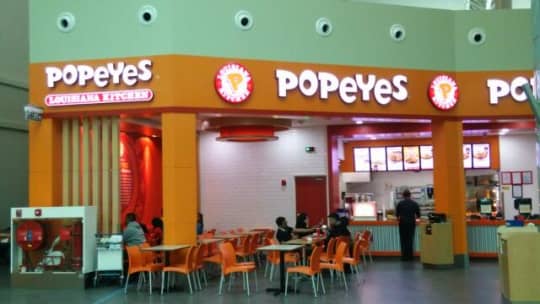 KLIA2のファストフード店