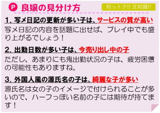 風俗で良嬢の選び方