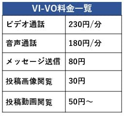 VI-VOの料金