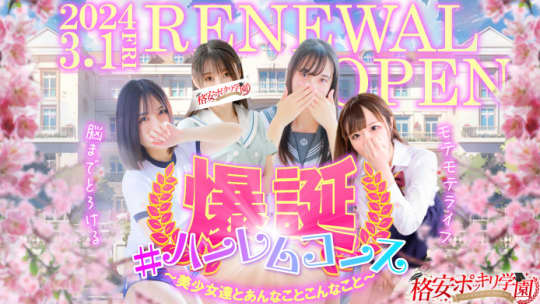 格安ポッキリ学園のHP画像