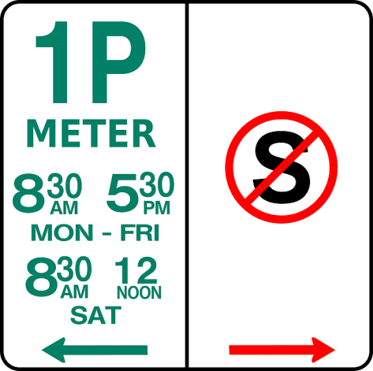 オーストラリアの駐車看板