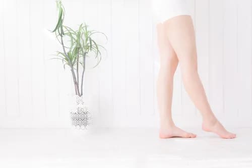 女性の足