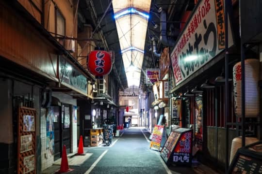 天王寺駅北口～堀越町周辺