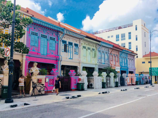 シンガポール　カトン地区のプラナカン建築