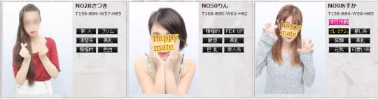 ハッピーメイトの在籍一覧画像